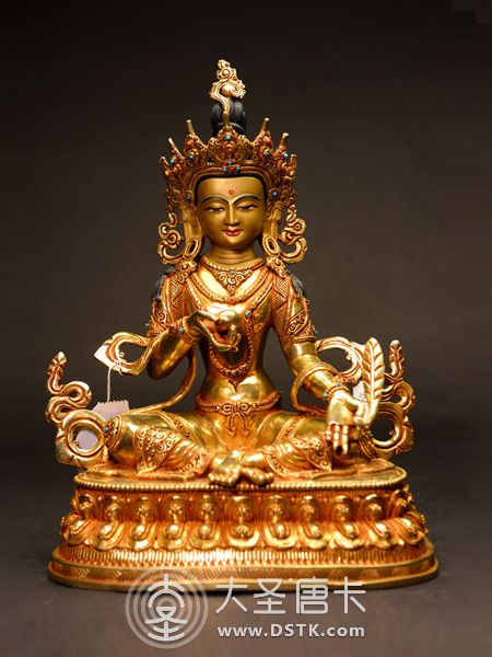 地藏王鎏金33cm