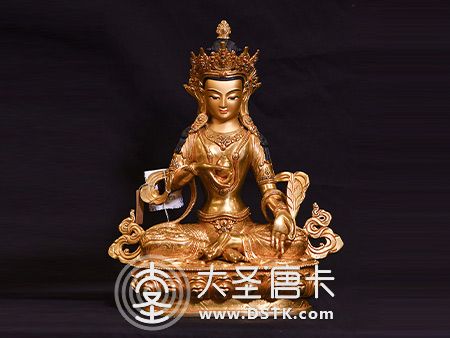 地藏王菩萨鎏金33cm