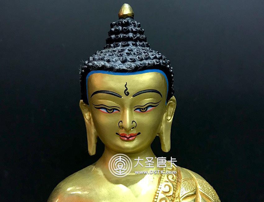 珍品 銅製鎏金仏像〈释迦牟尼仏〉高さ23cm