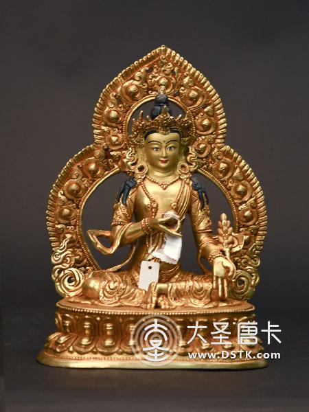 地藏王鎏金28cm