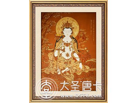 红唐普贤菩萨100x70cm