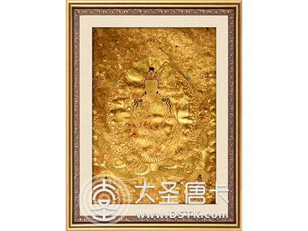 金唐五部文殊菩萨100x70cm