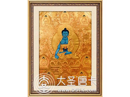 药师佛金唐100x70cm