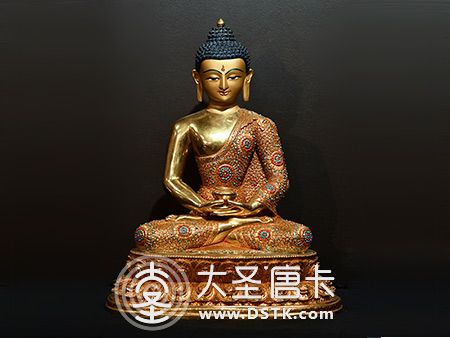 阿弥陀佛鎏金45cm