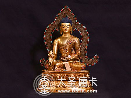 药师佛鎏金33cm