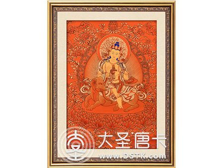 普贤菩萨红唐40x60cm