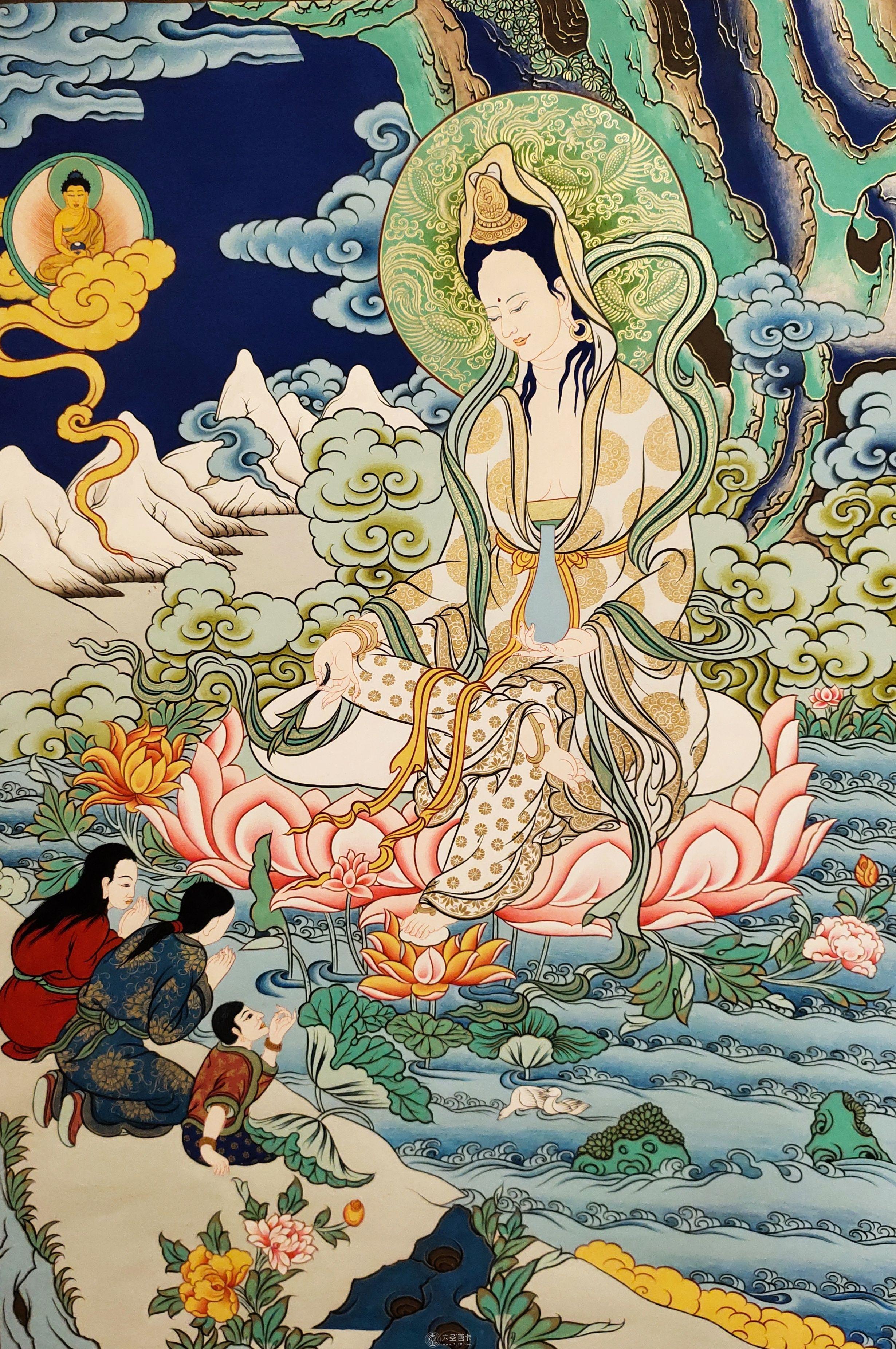 热贡汉传观世音菩萨70-50cm