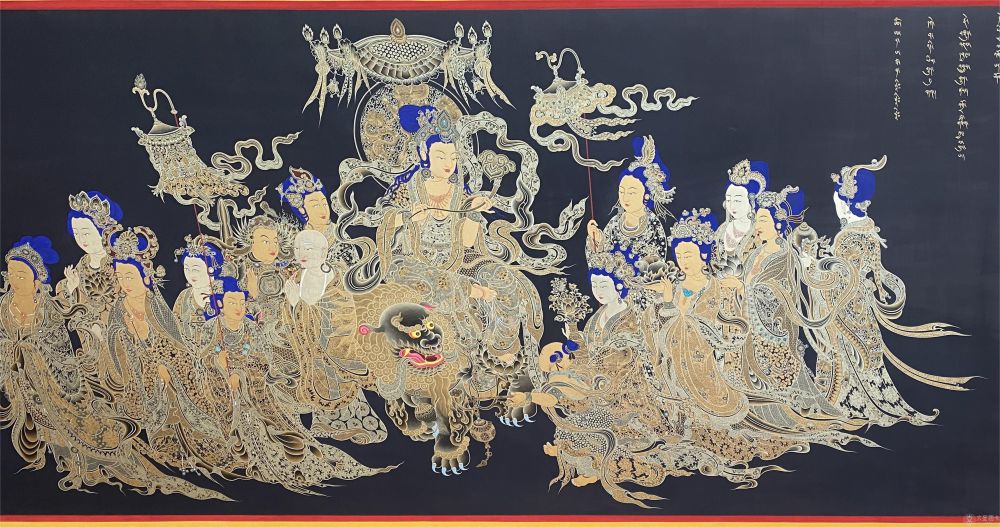 文殊师利与众菩萨